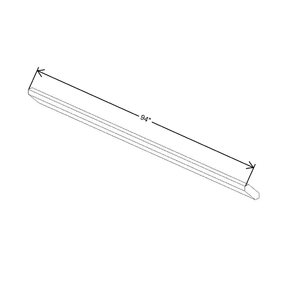 94" W X 2" H X 2" D Textured Angle Crown Molding