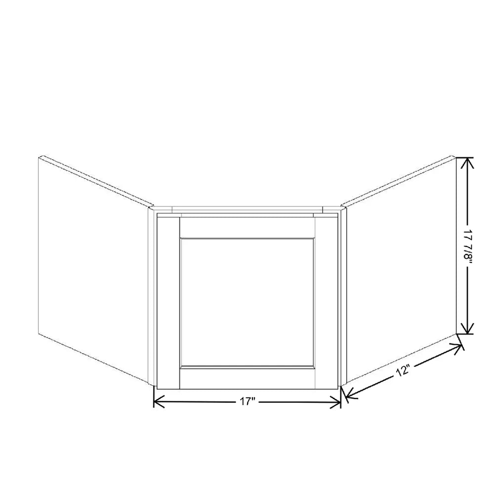 27" W X 17 7/8" H X 12" D Appliance Corner Garage