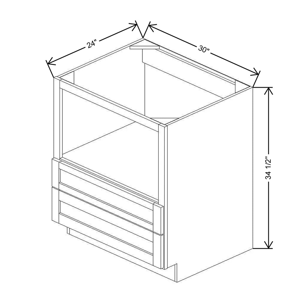 30" W Base Microwave Cabinet