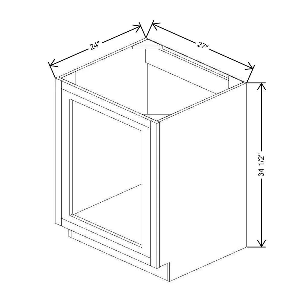 27" W Base Oven Cabinet