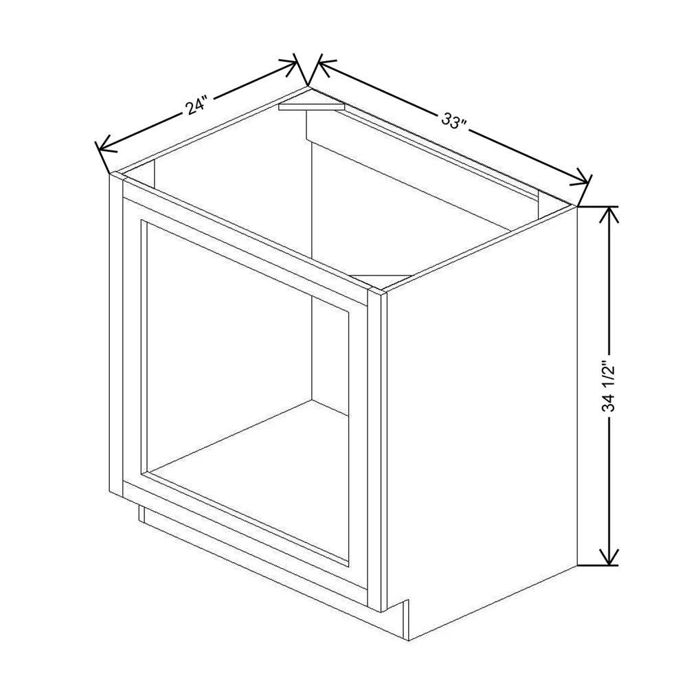 33" W Base Oven Cabinet
