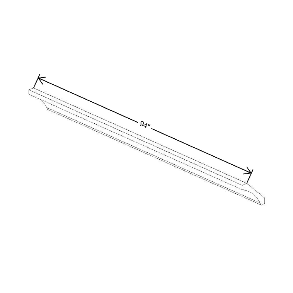 94" W X 3 1/8" H X 3 1/8" D Decorative Cove Molding