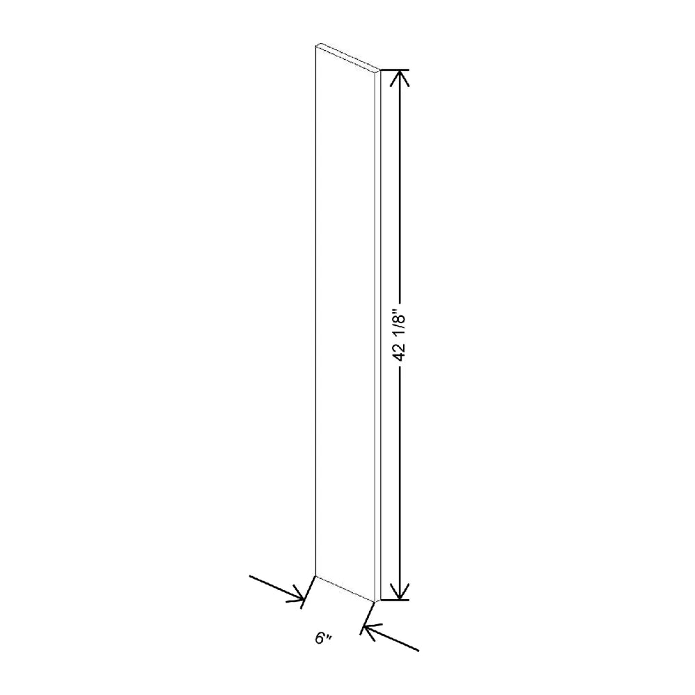 6" W X 42 1/8" H X 3/4" D Filler