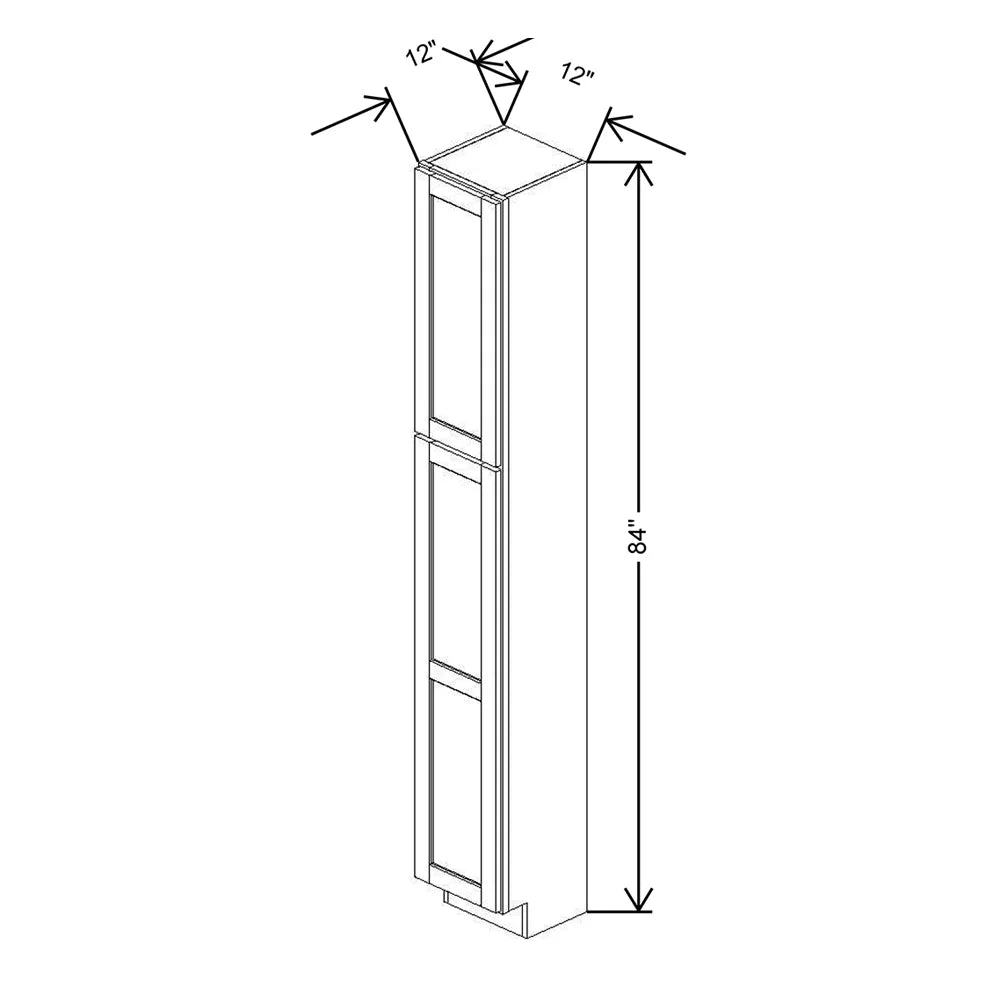 12" W X 84" H X 12" D Utility Cabinet