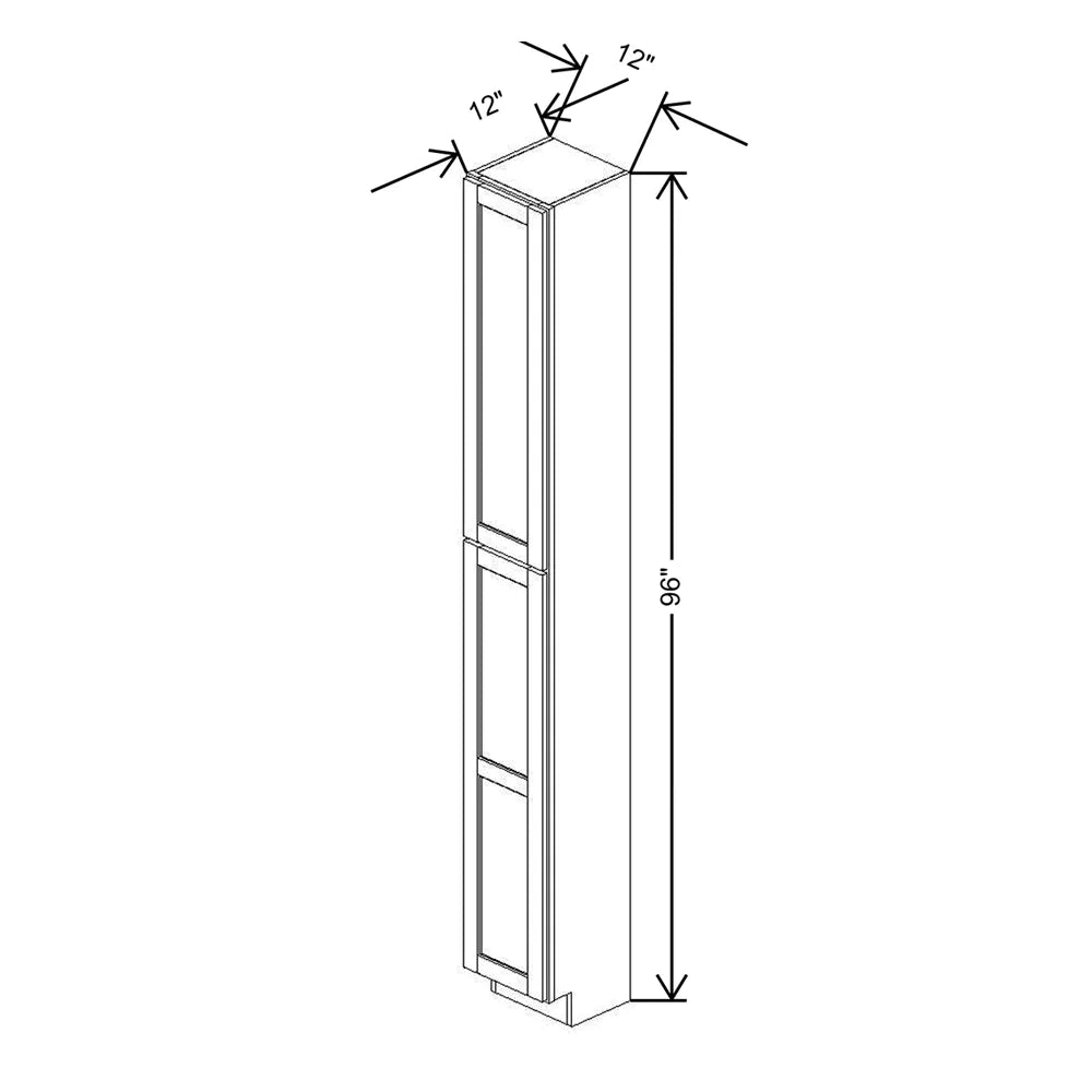 12" W X 96" H X 12" D Utility Cabinet