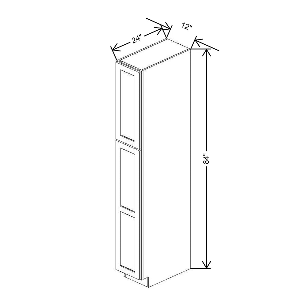 12" W X 84" H X 24" D Utility Cabinet