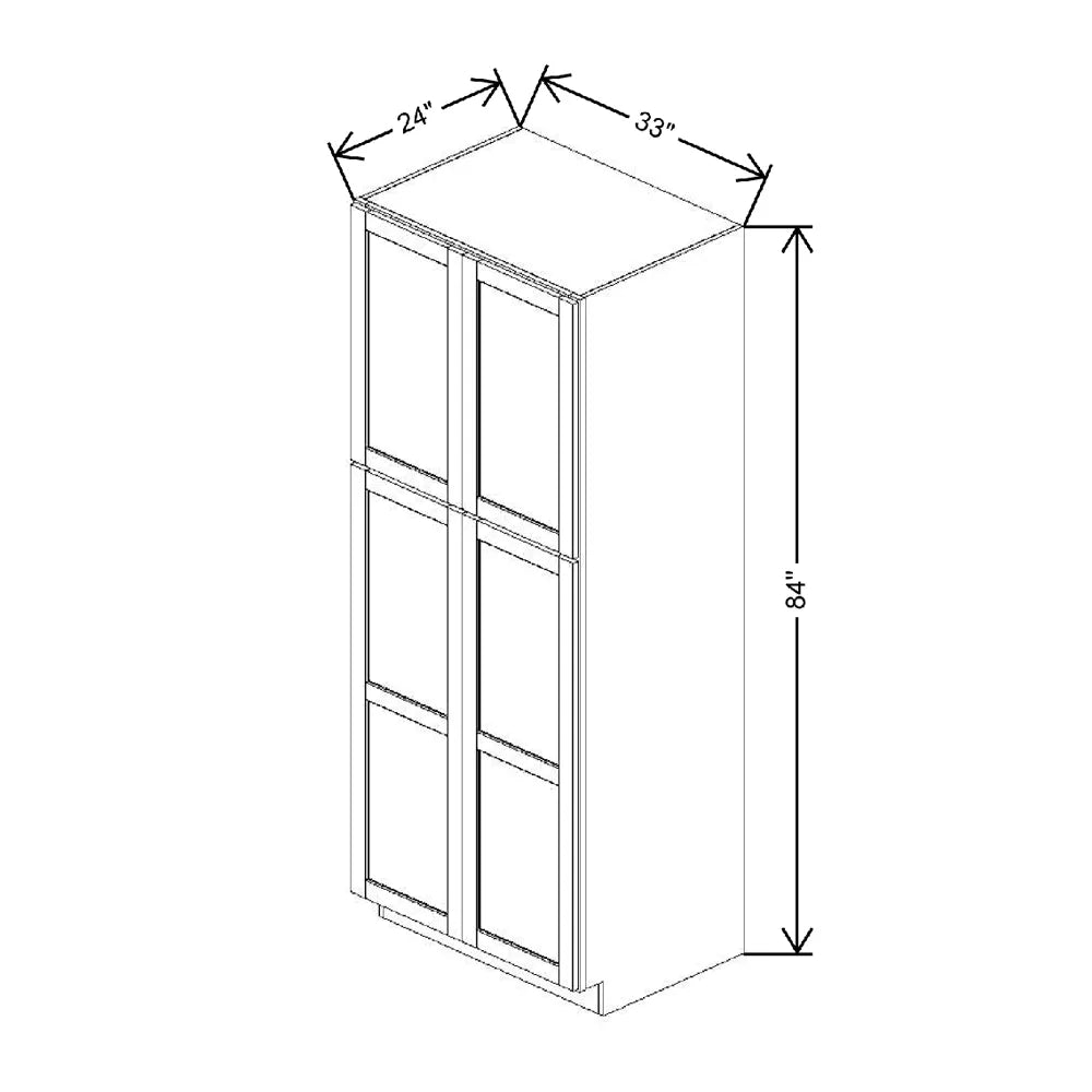 33" W X 84" H X 24" D Utility Cabinet With DROTCC