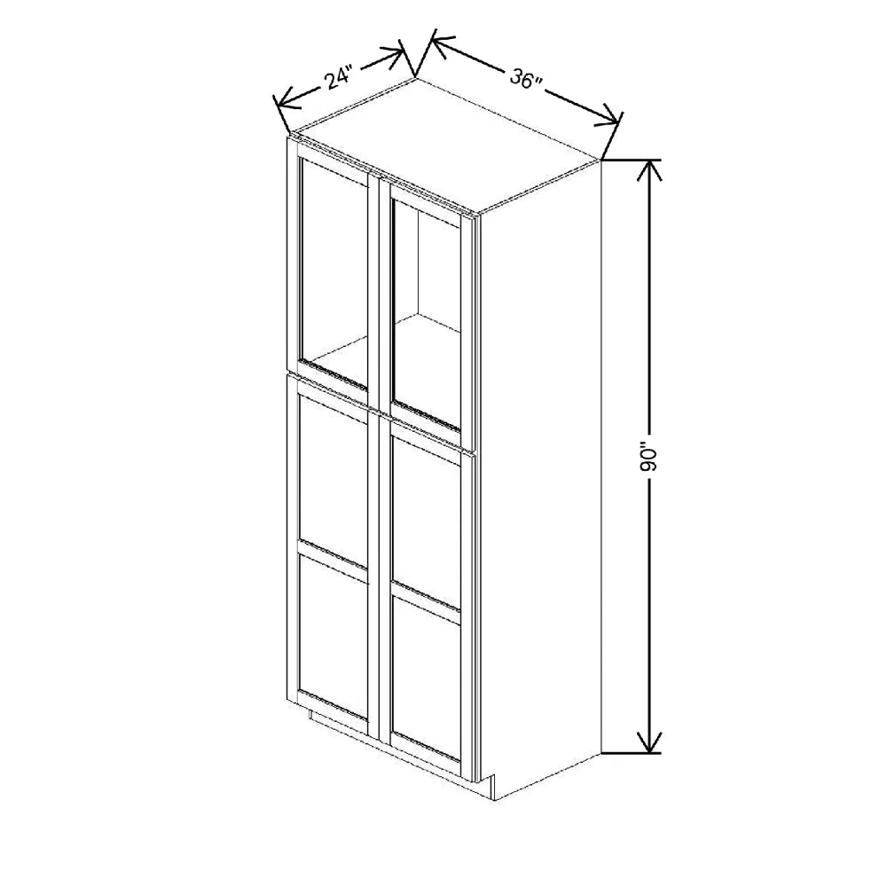36" W X 90" H X 24" D Specialty Door Utility Cabinet