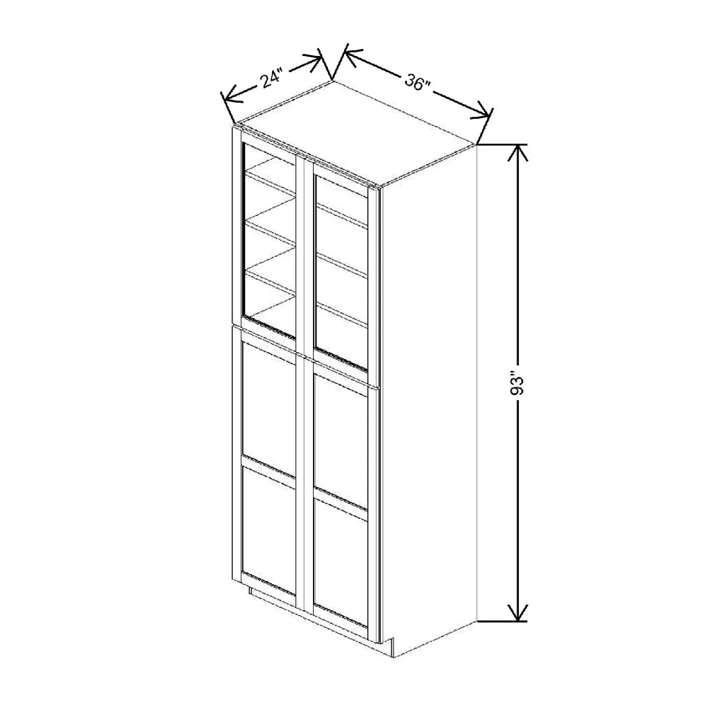 36" W X 93" H X 24" D Utility Cabinet With DROTCC