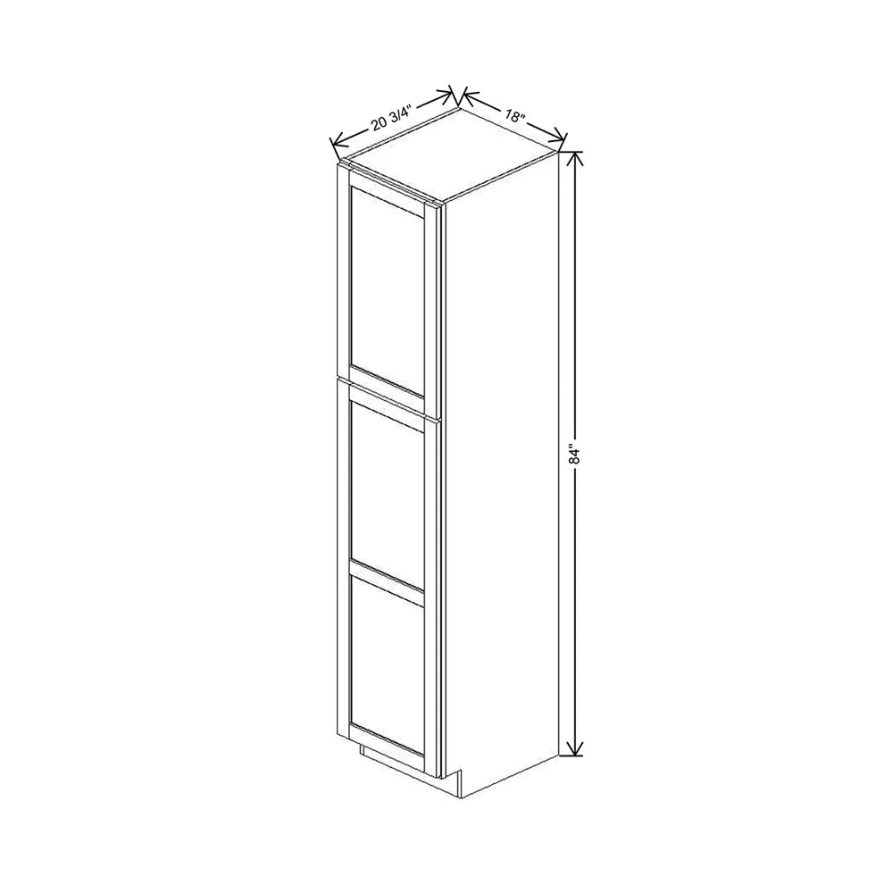 18" W X 84" H X 20 3/4" D Vanity Linen Cabinet With DROTCC