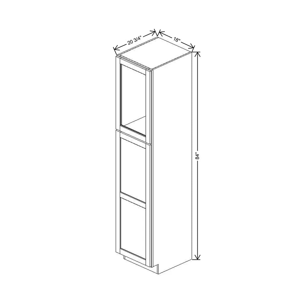18" W X 84" H X 20 3/4" D Specialty Door Vanity Linen Cabinet