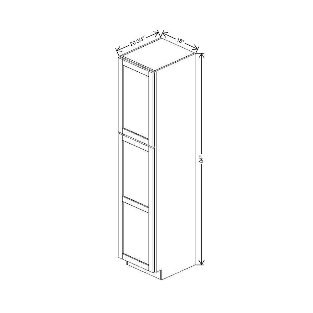 18" W X 84" H X 20 3/4" D Vanity Linen Cabinet