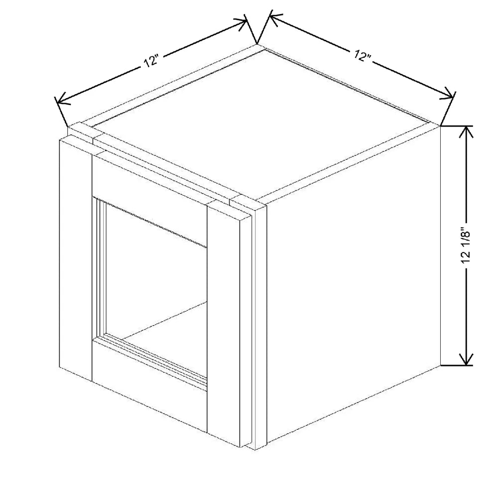 12" W X 12 1/8" H X 12" D Specialty Door Wall Cabinet