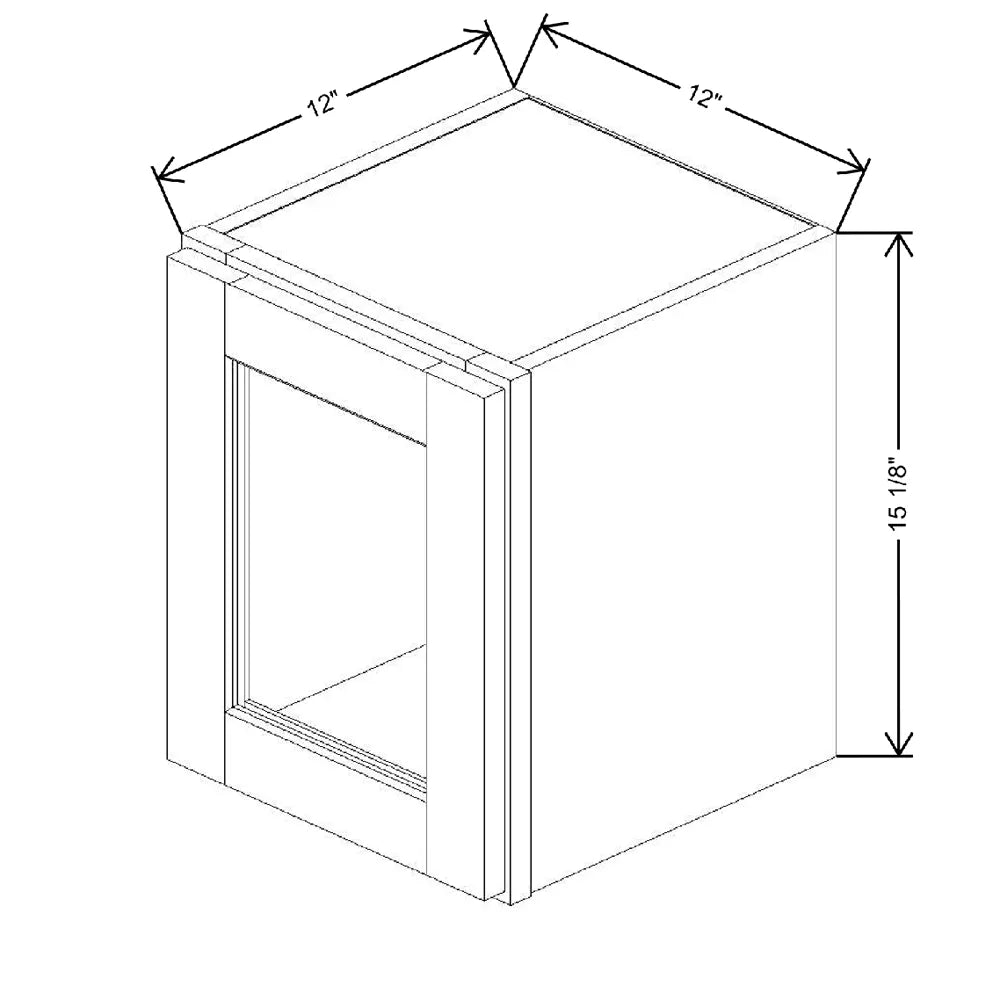 12" W X 15 1/8" H X 12" D Specialty Door Wall Cabinet