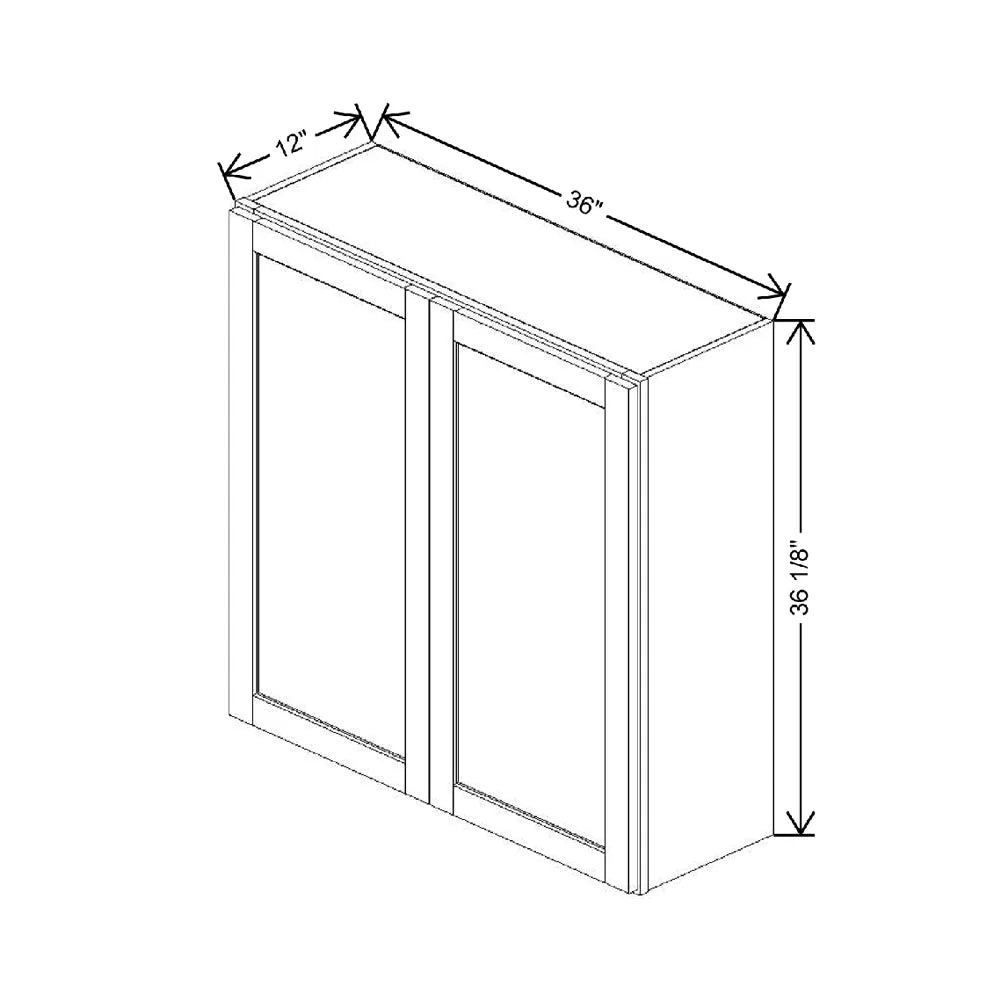36" W X 36 1/8" H X 12" D Wall Cabinet