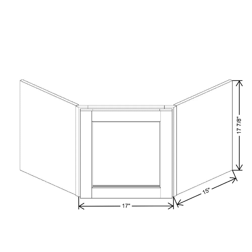 27" W X 17 7/8" H X 12" D Specialty Door Appliance Corner Garage Clear Glass