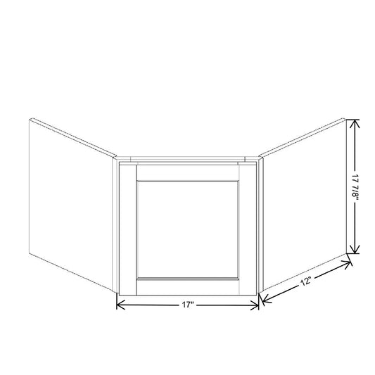 27" W X 17 7/8" H X 12" D Appliance Corner Garage