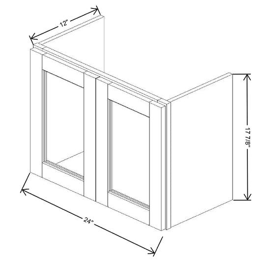 24" W X 17 7/8" H X 12" D Specialty Door Appliance Garage