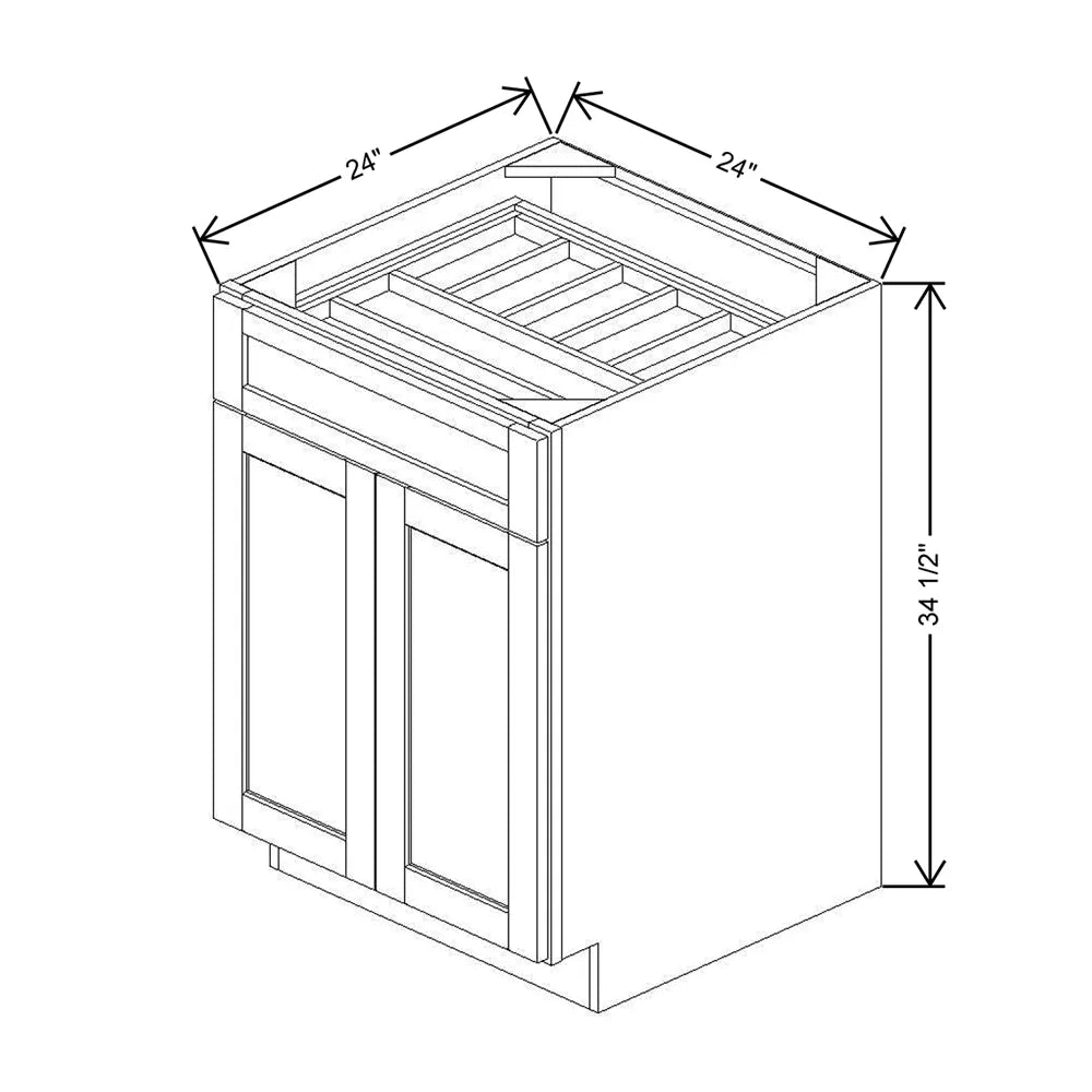 24" W CC2FWT Base Cabinet With F/I WTCDAK