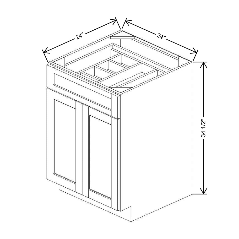 24" W CCFWT Base Cabinet With F/I ADI