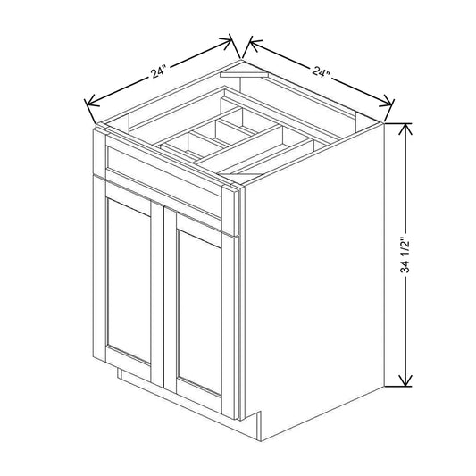 24" W CCFWT Base Cabinet With F/I ADI
