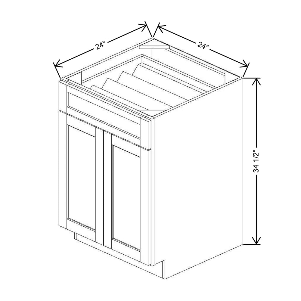 24" W CCFWT Base Cabinet With F/I SDIAK