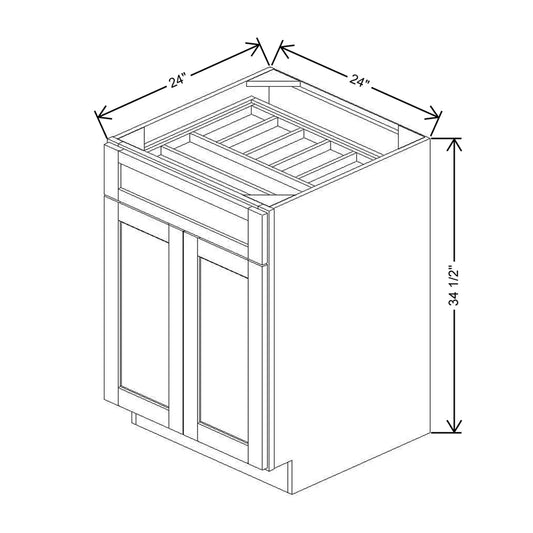 24" W CCFWT Base Cabinet With F/I WTCDAK