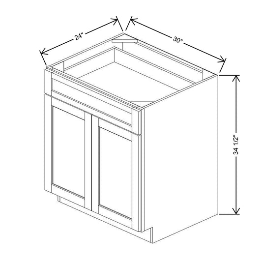 30" W Base Cabinet With Two DROTCC