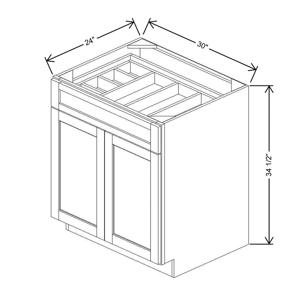 30" W CCFWT Base Cabinet With F/I ADI