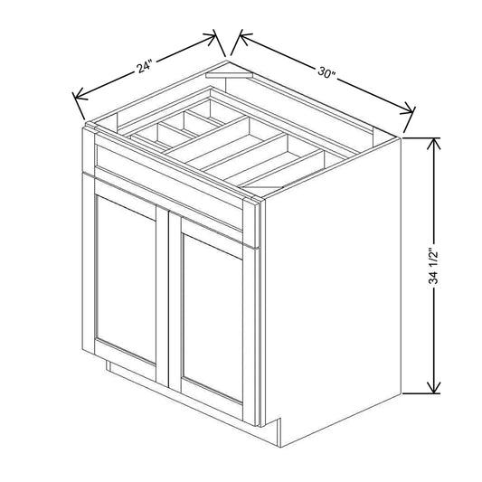 30" W CCFWT Base Cabinet With F/I ADI