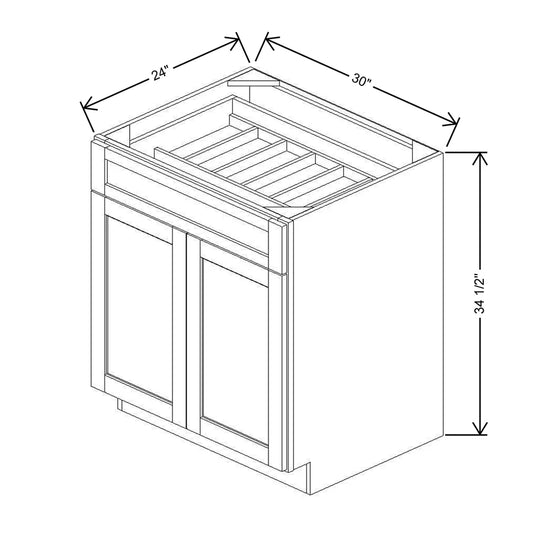 30" W CCFWT Base Cabinet With F/I CDAK