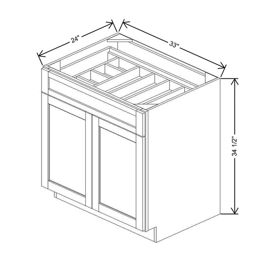 33" W Base Cabinet With F/I ADI