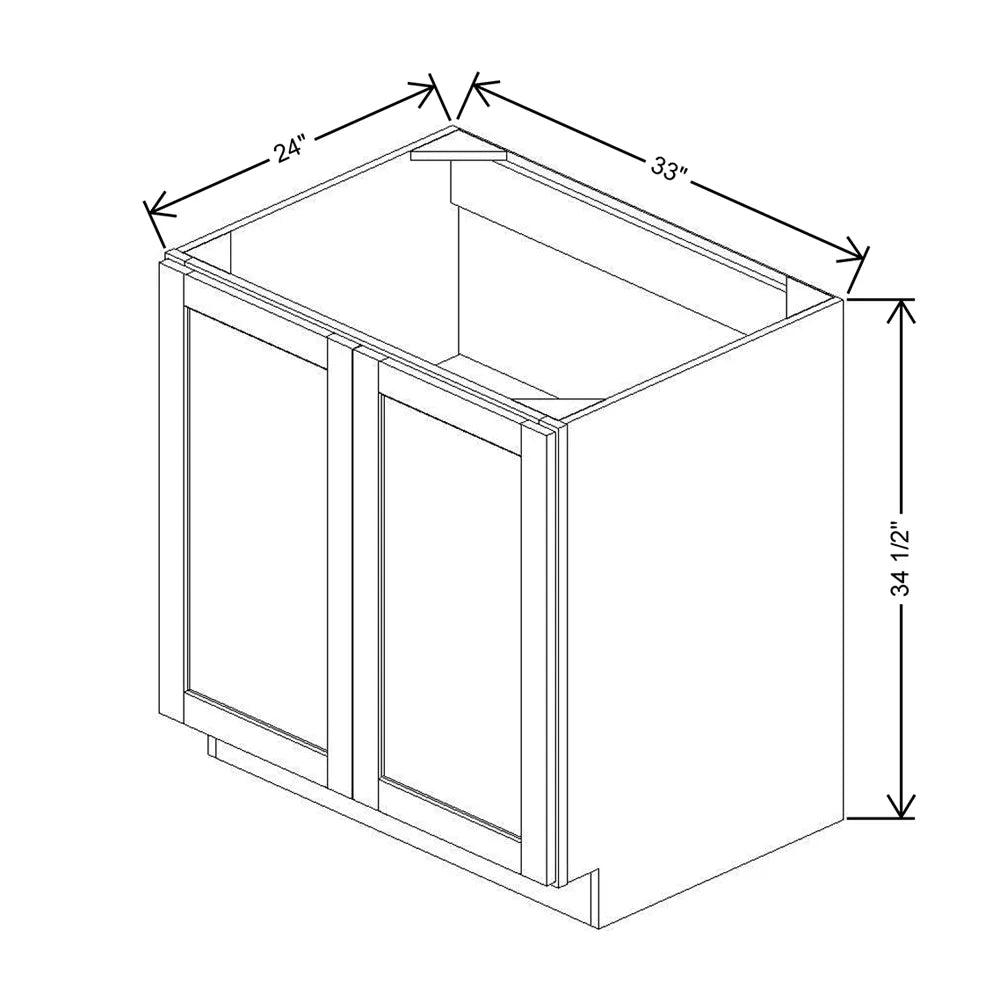 33" W Full Height Base Cabinet