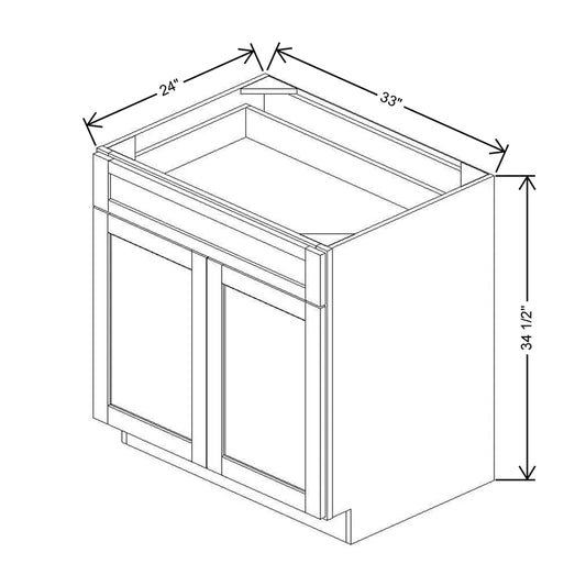 33" W Base Cabinet With One DROTCC