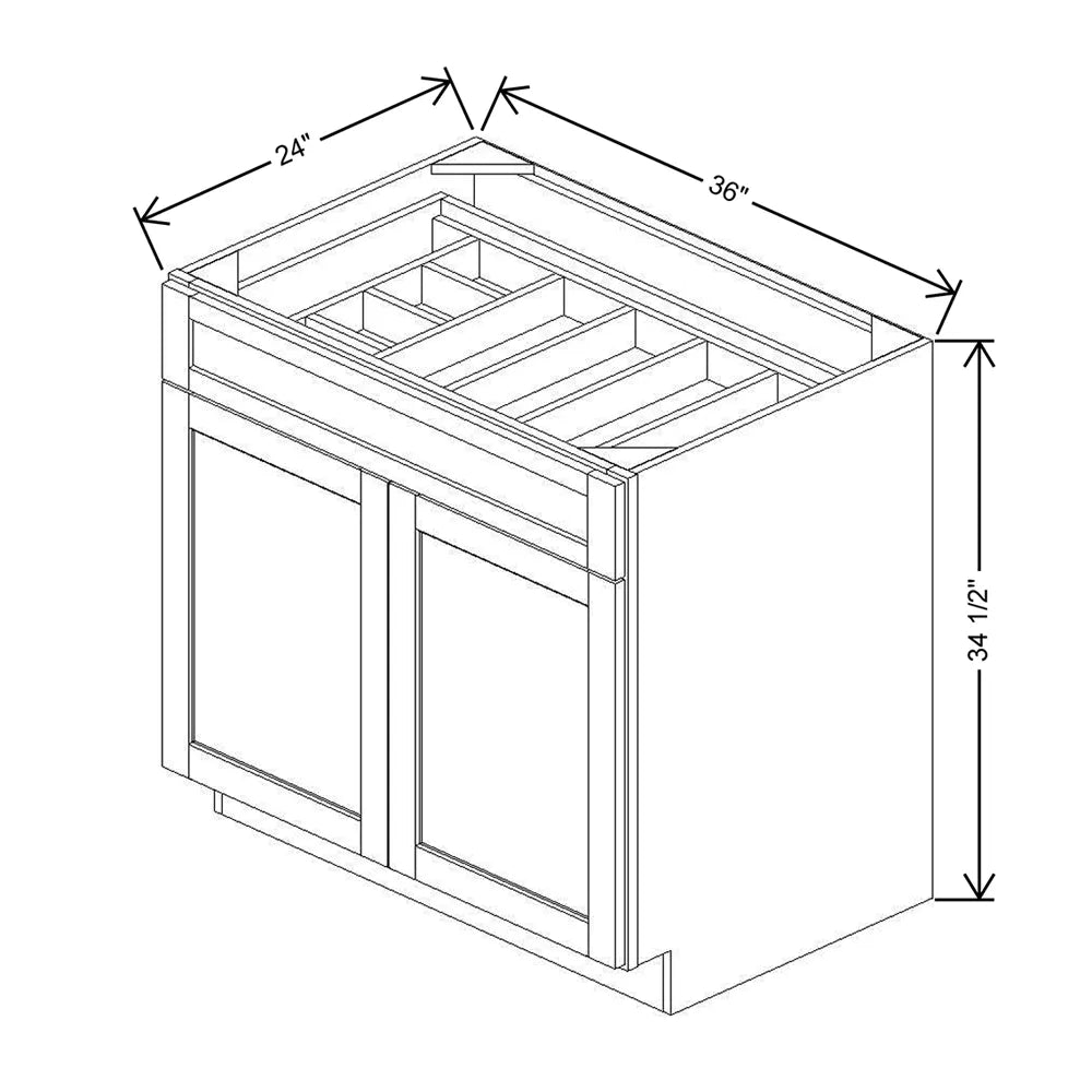 36" W Base Cabinet With F/I ADI