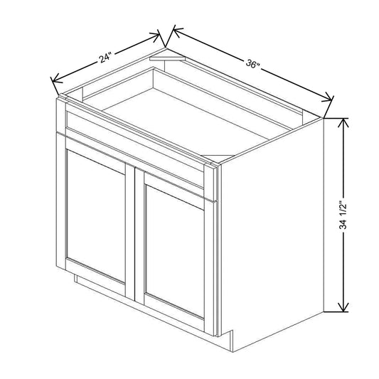 36" W Base Cabinet With One DROTCC