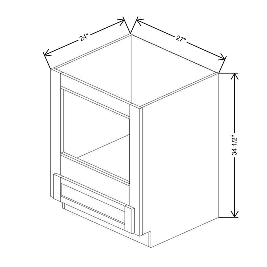 27" W Built-In Base Microwave Cabinet