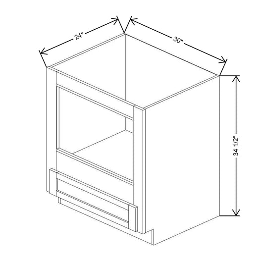 30" W Built-In Base Microwave Cabinet