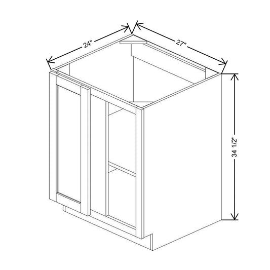 36" To 39" W Full Height Blind Corner Base {F}