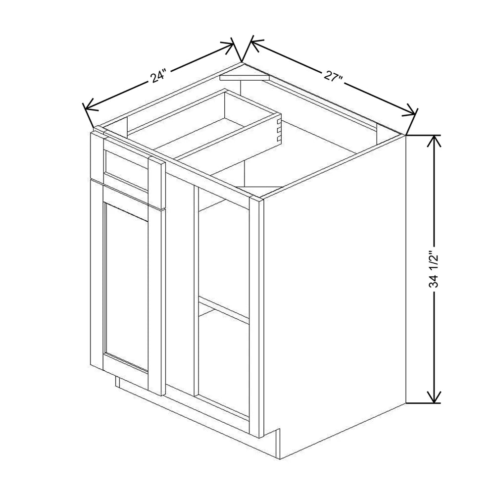 36" To 39" W Blind Corner Base {F}