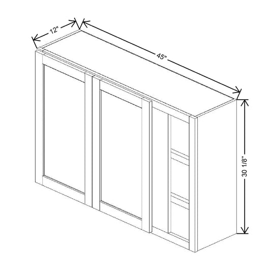 45" To 48" W X 30 1/8" H X 12" D Blind Wall Cabinet {F}