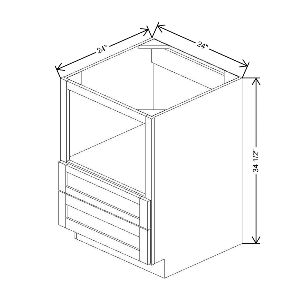 24" W Base Microwave Cabinet