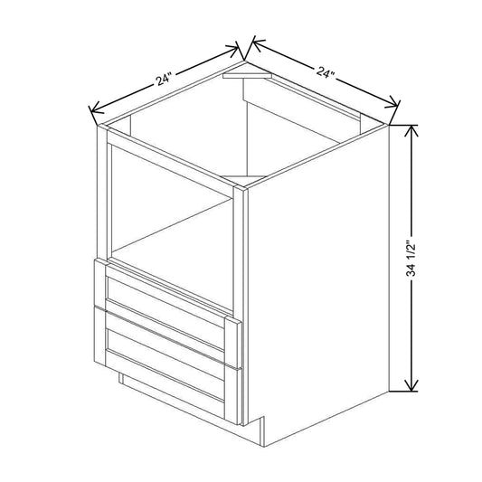 24" W Base Microwave Cabinet