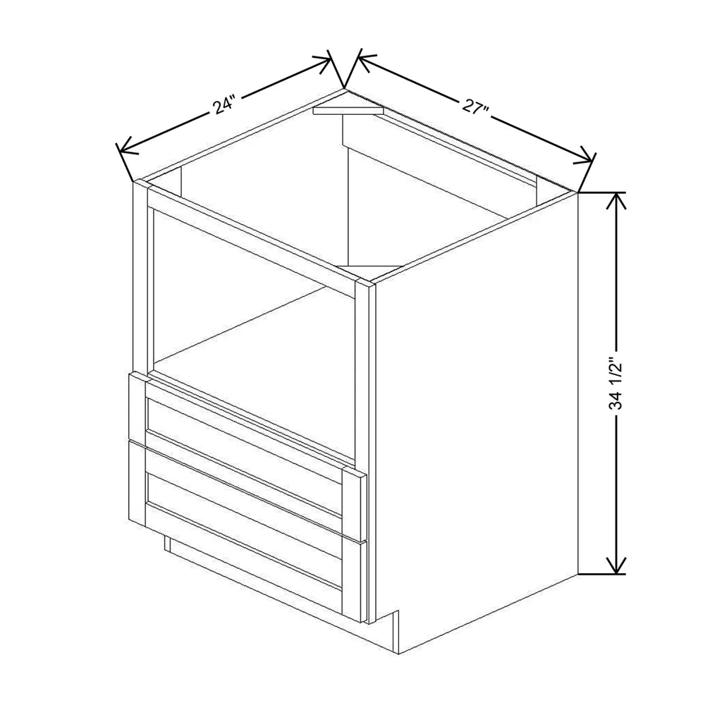 27" W Base Microwave Cabinet
