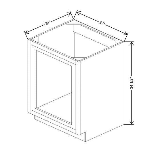 27" W Base Oven Cabinet