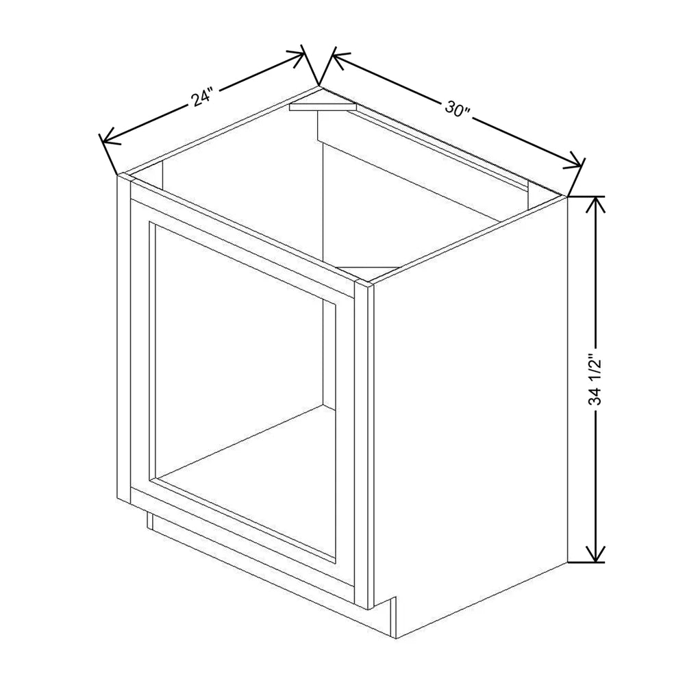 30" W Base Oven Cabinet