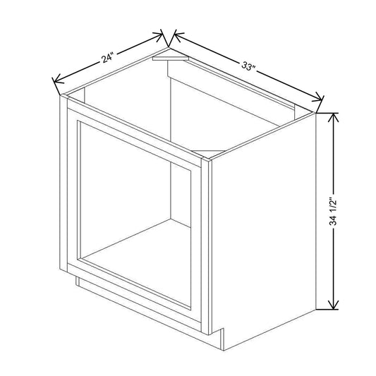 33" W Base Oven Cabinet