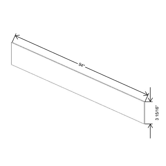 94" W X 3 15/16" H Textured Base Toe Kick