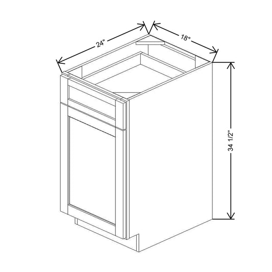 18" W Wastebasket Cabinet BWBB18-2 CC