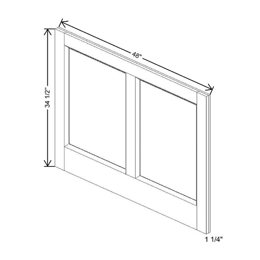 48" W X 34 1/2" H X 1 1/4" Classic Island Panel Kit